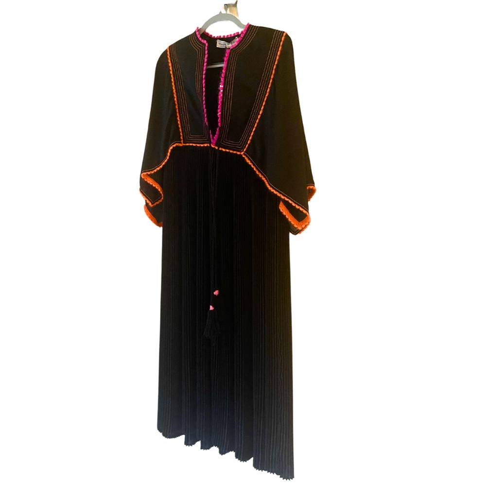 NWT Italian made beautiful pleated Veronique Braquinho bohemian dress sz 40